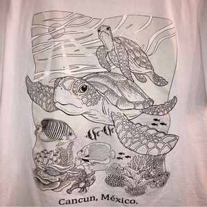 Cancun Mexico souvenir shirt graphic tee shirt XL oversized short sleeve